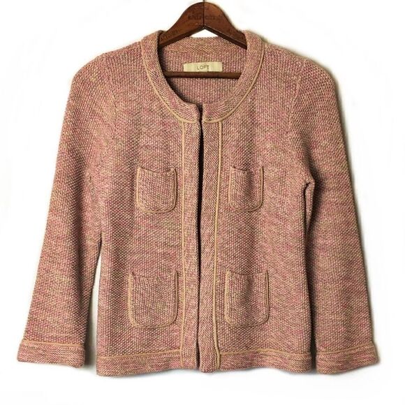 Ann Taylor LOFT Knit Cropped Jacket - Picture 1 of 5